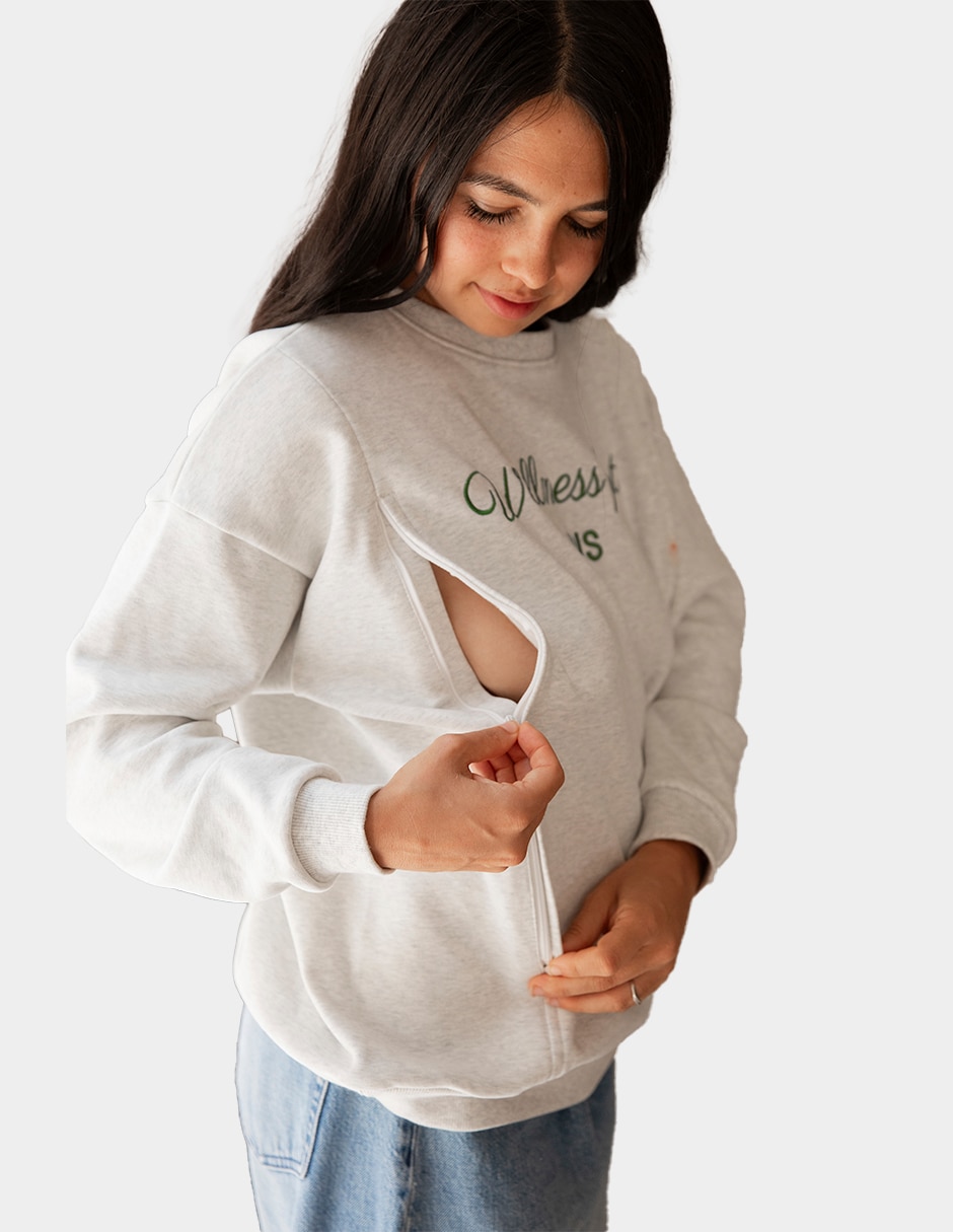 Sudadera maternidad con abertura Sudadera maternidad con abertura