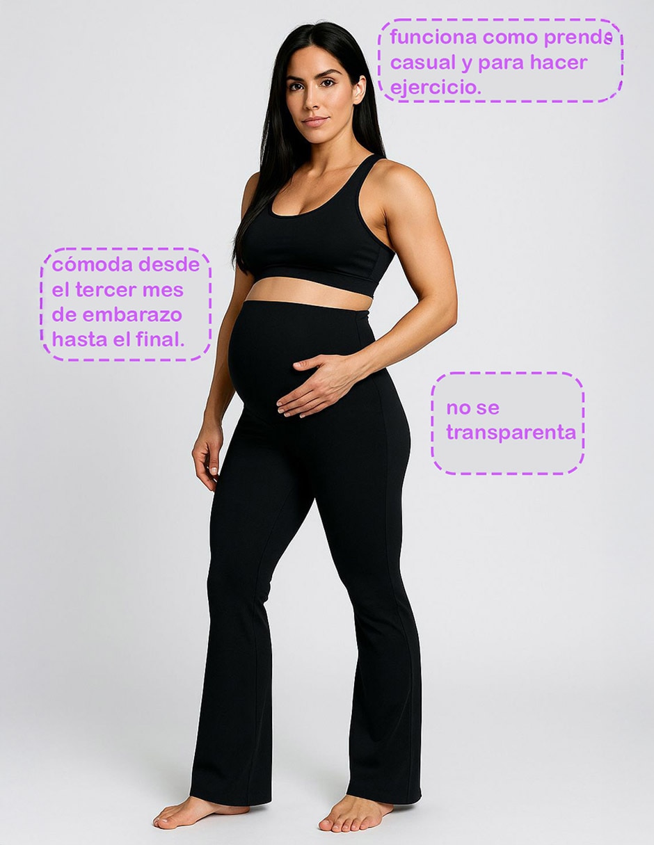 Legging de maternidad cintura alta con elástico 1