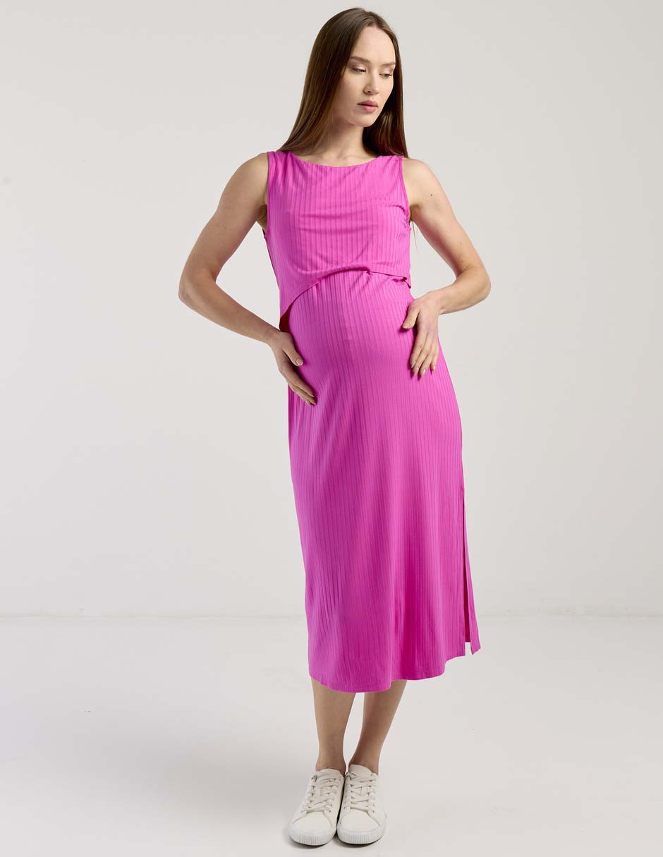 Vestido maternidad midi casual Vestido maternidad midi casual