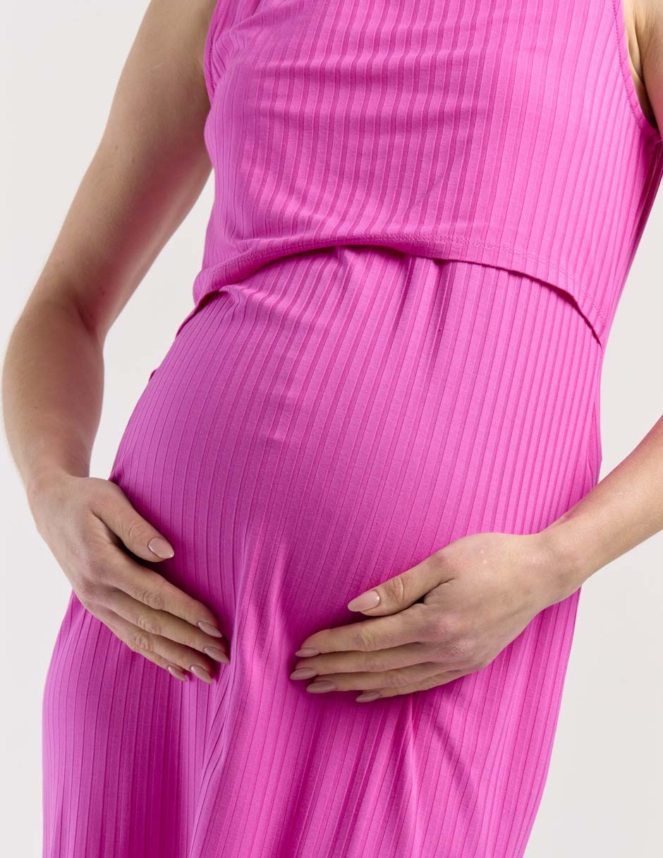 Vestido maternidad midi casual 8