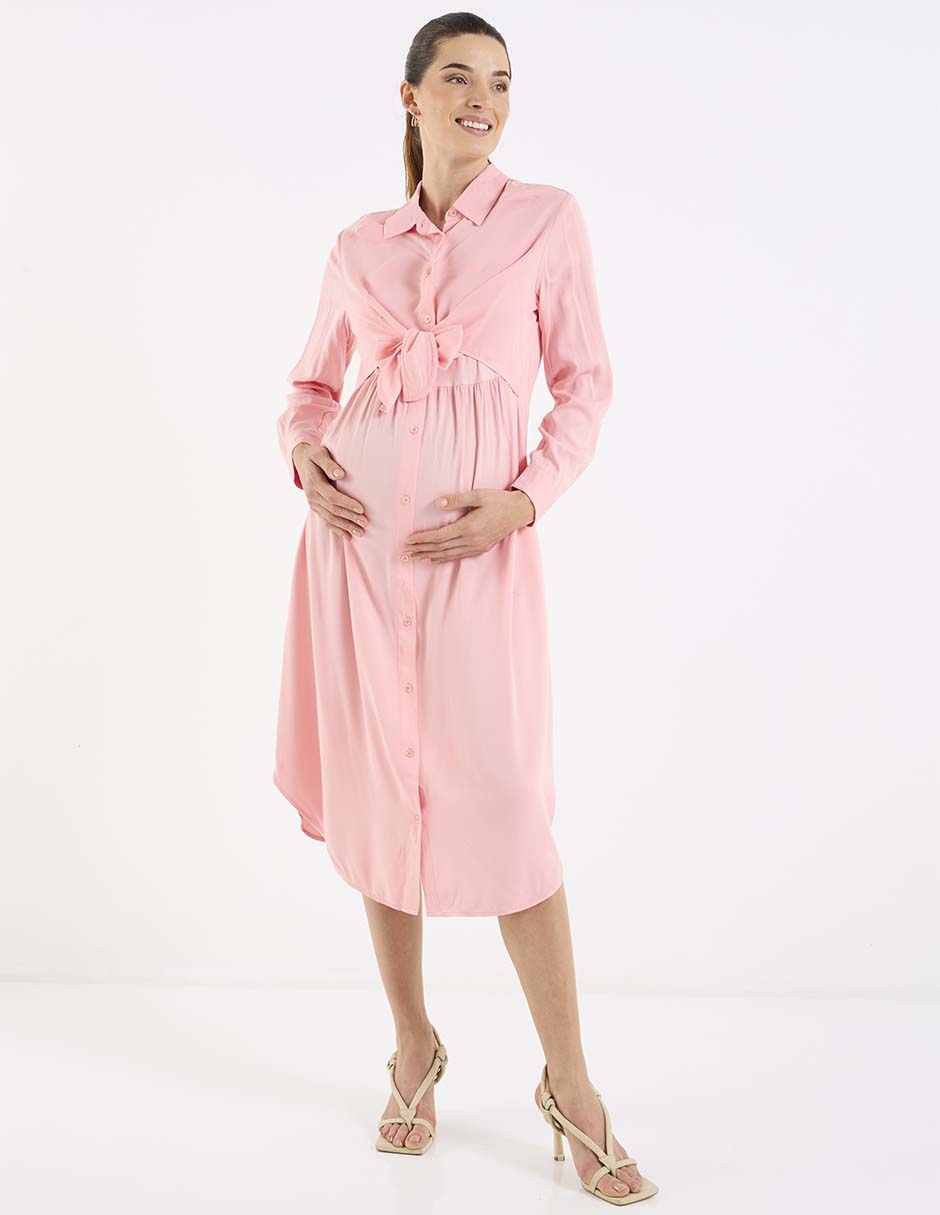Vestido maternidad midi casual 1