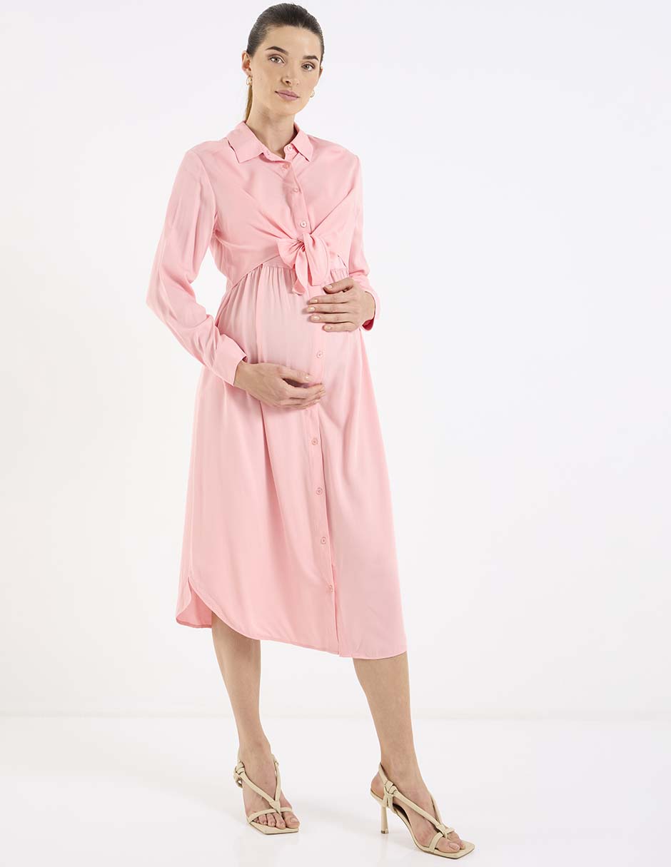 Vestido maternidad midi casual 7