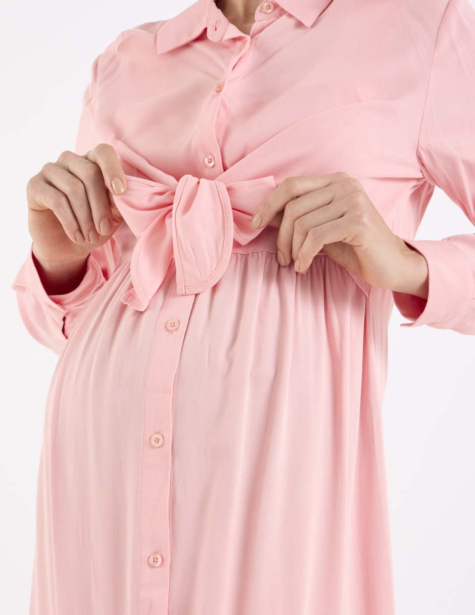 Vestido maternidad midi casual 8