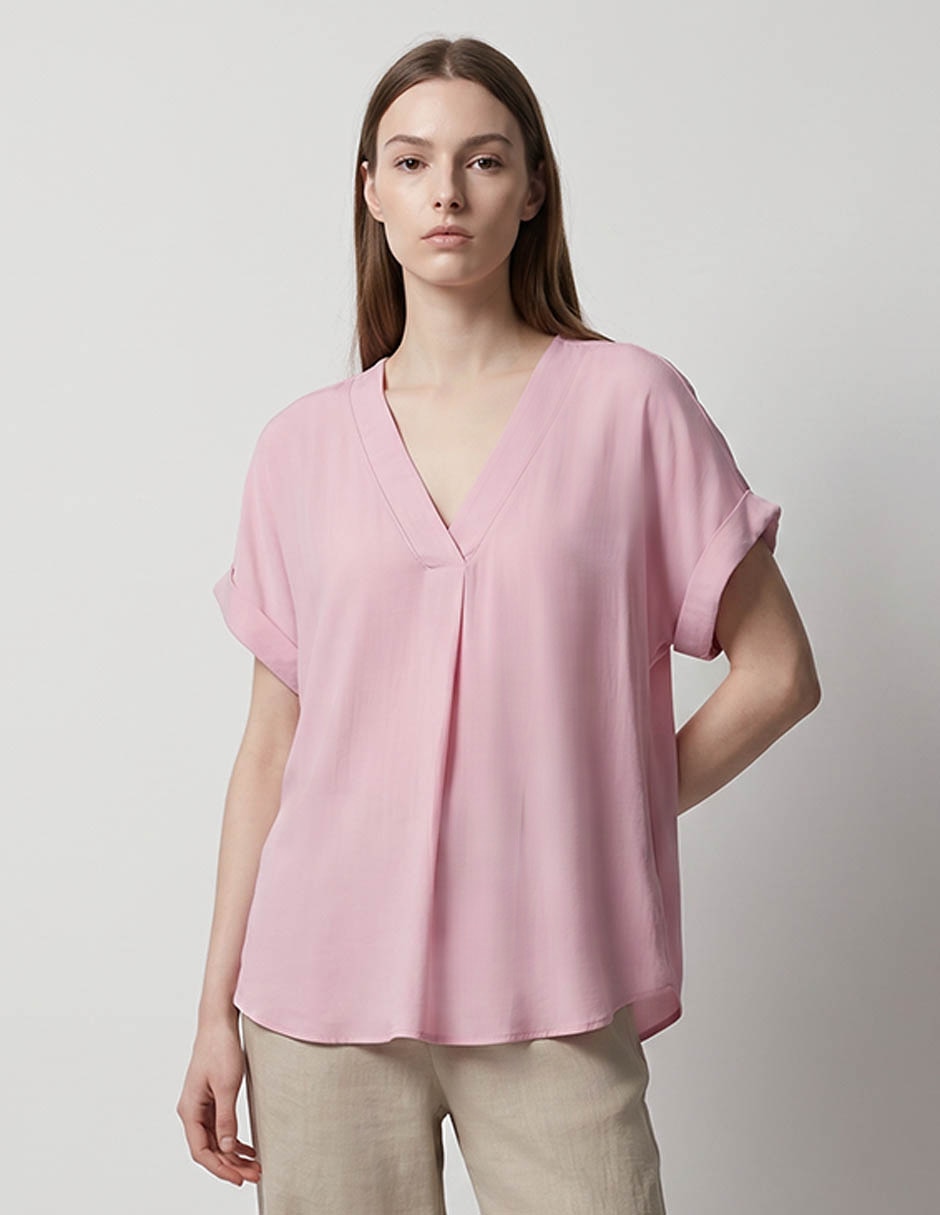 Blusa maternidad manga corta