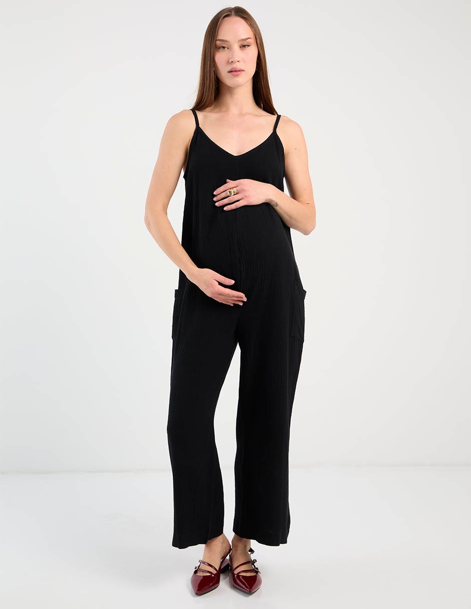 Jumpsuit maternidad de algodón casual