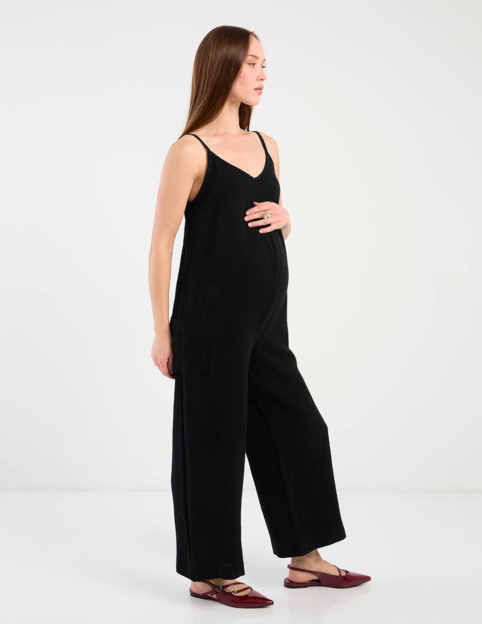 Jumpsuit maternidad de algodón casual 3