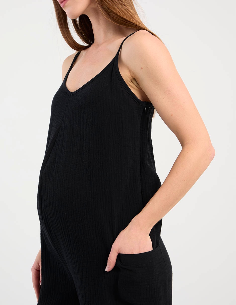Jumpsuit maternidad de algodón casual 4
