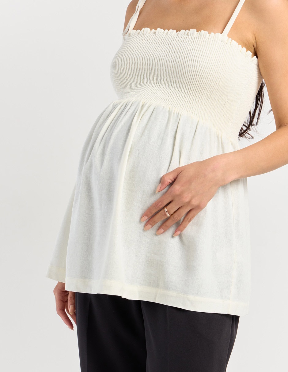 Blusa maternidad sin manga 2