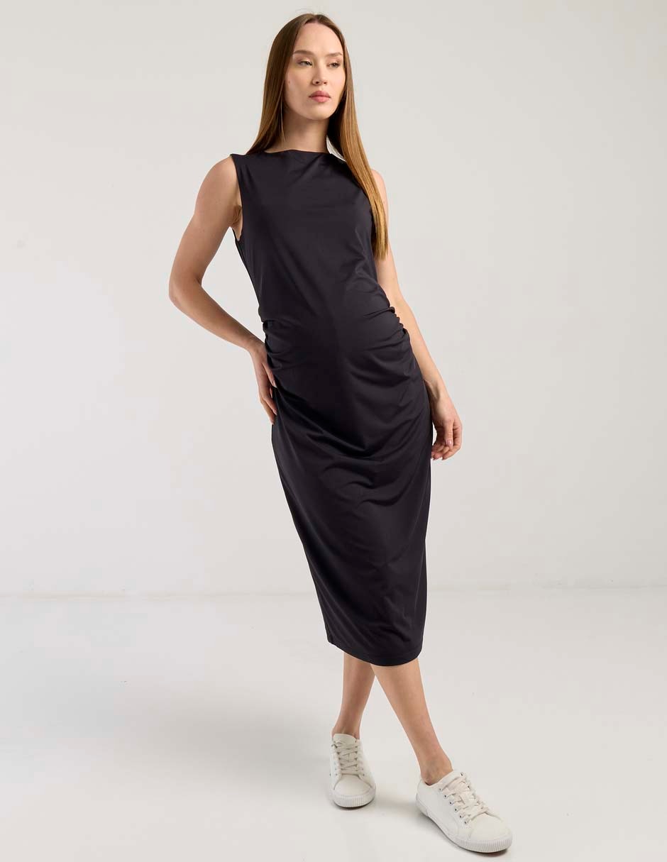Vestido maternidad midi casual 6