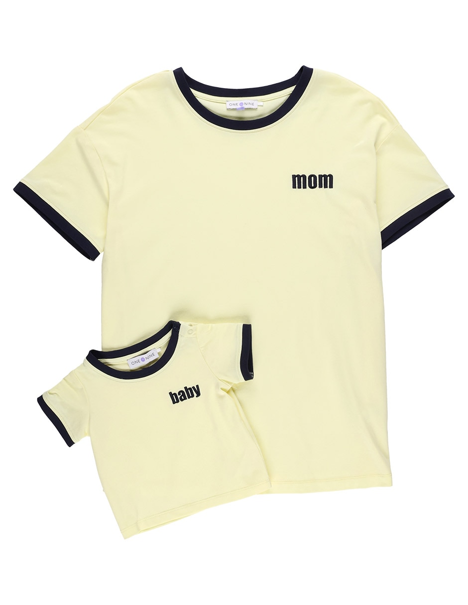 Playera maternidad manga corta cuello redondo 16