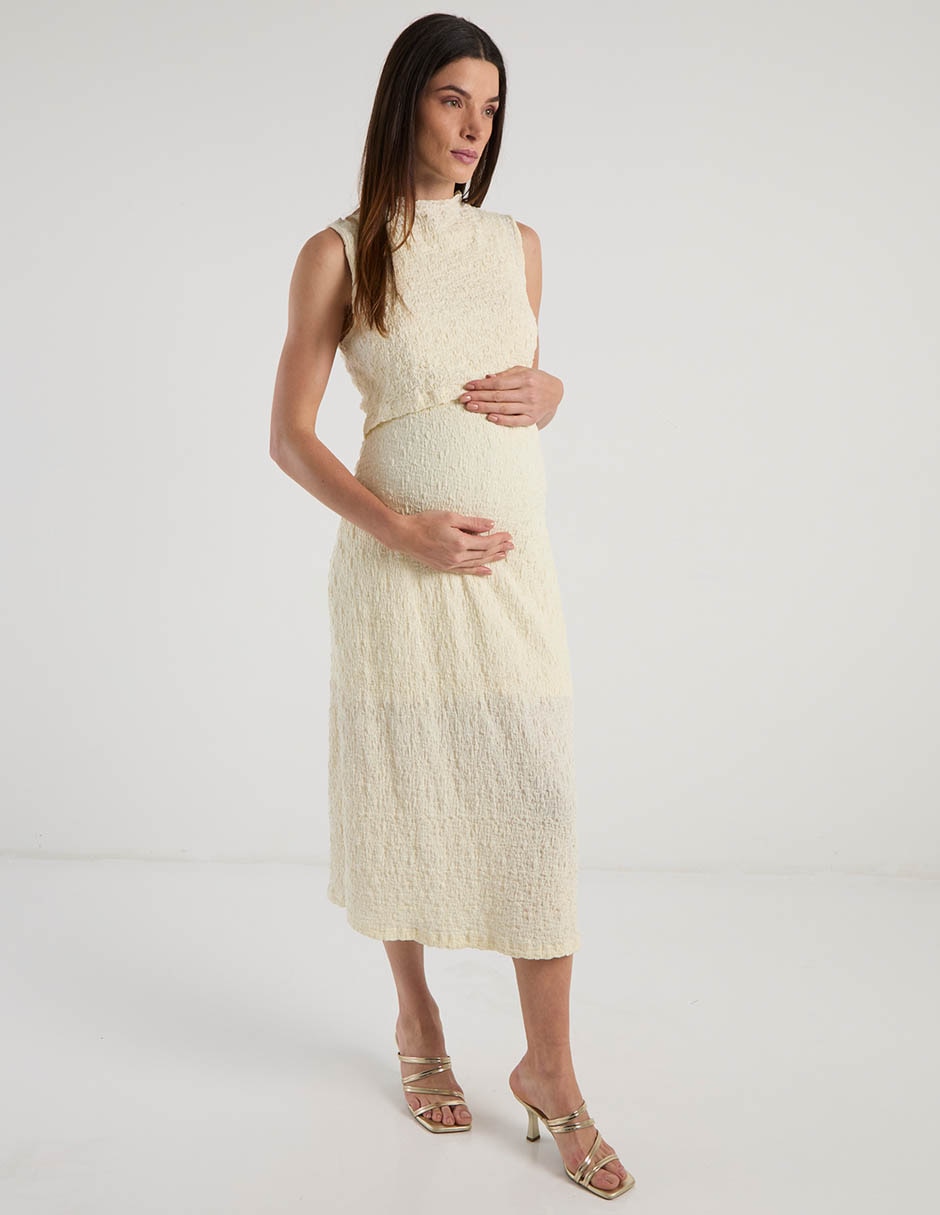 Vestido maternidad cropped casual