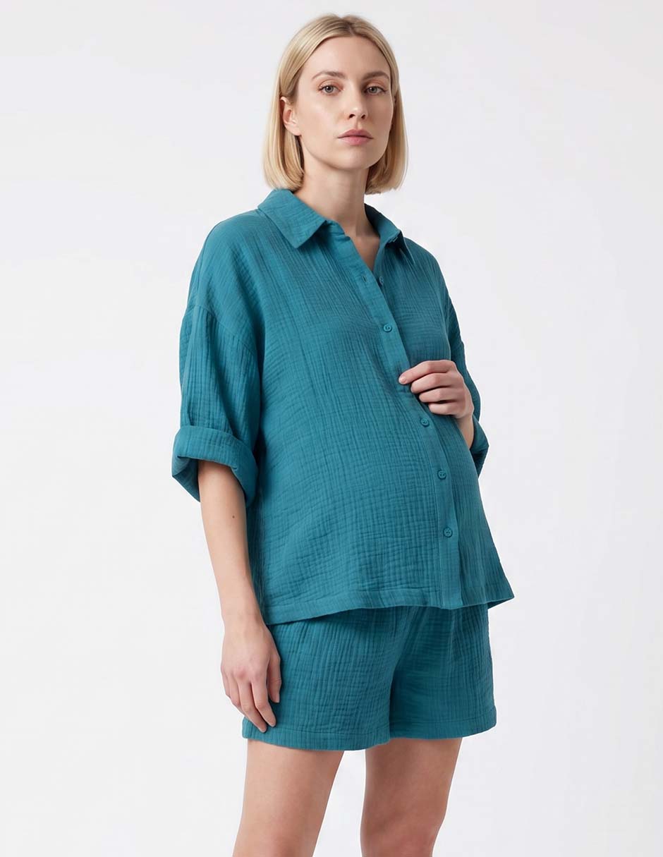 Blusa maternidad manga larga