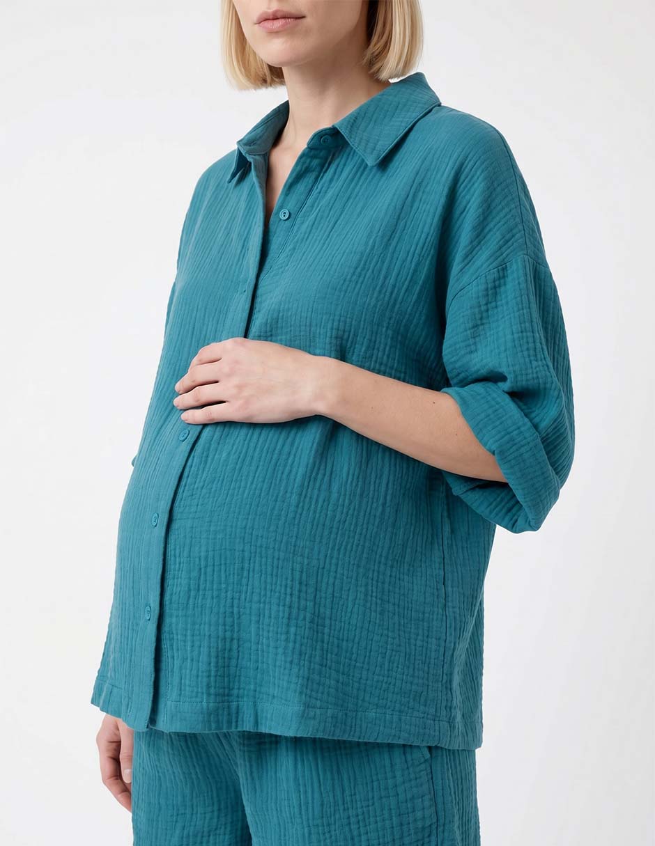 Blusa maternidad manga larga