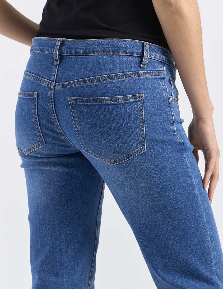 Jeans maternidad capri straight One To Nine corte cintura alta