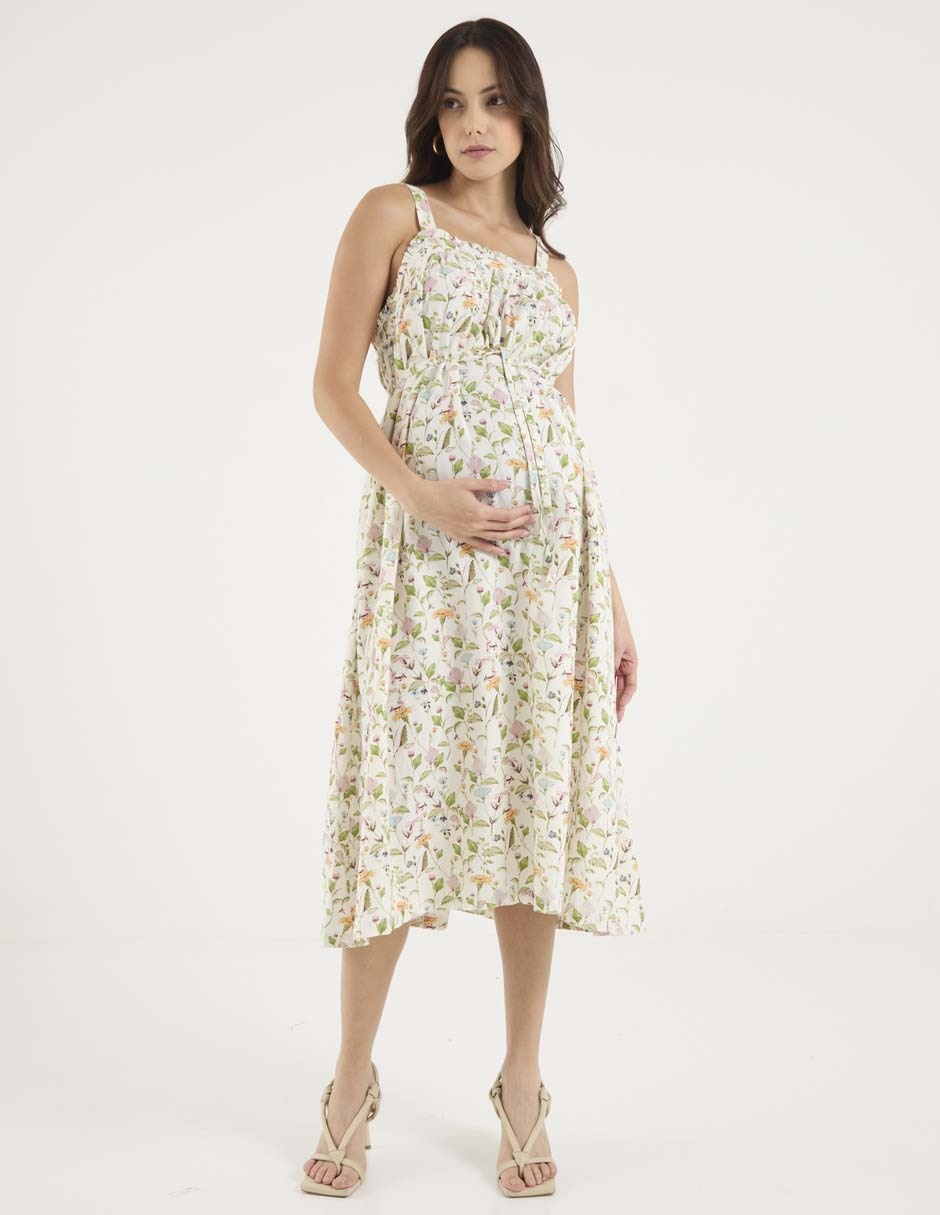 Vestido maternidad midi casual