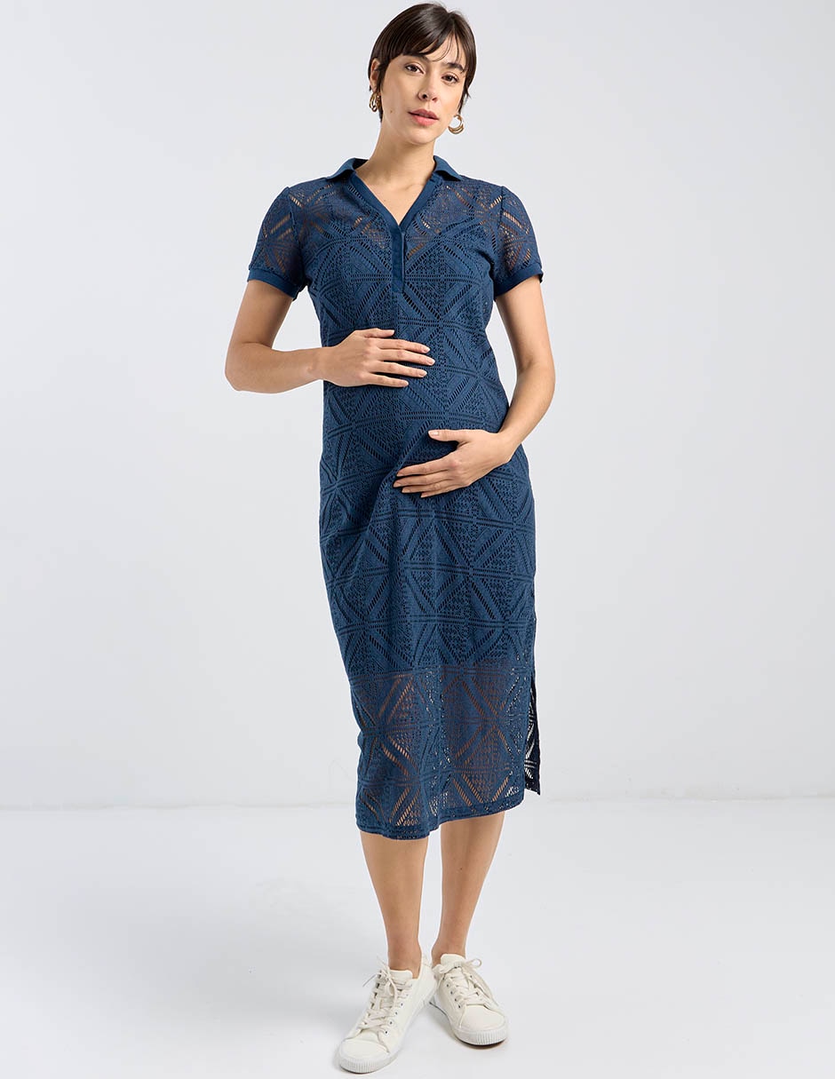 Vestido maternidad midi casual 1