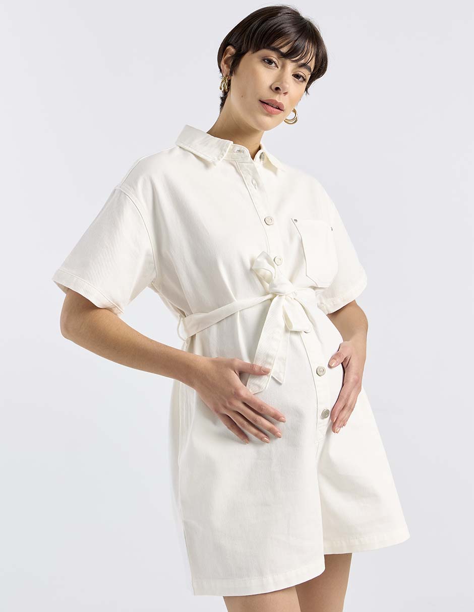 Romper maternidad de algodón casual 7