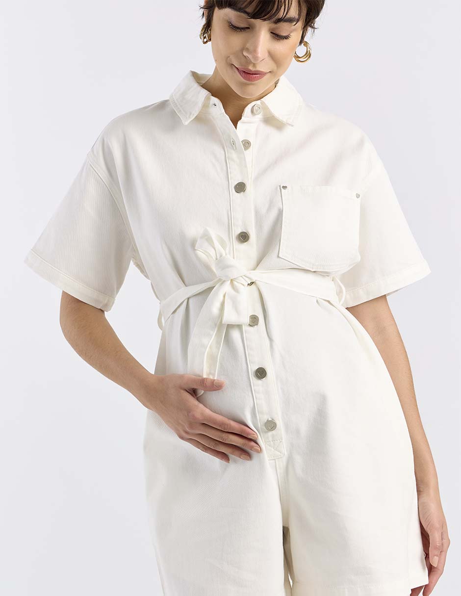 Romper maternidad de algodón casual 9