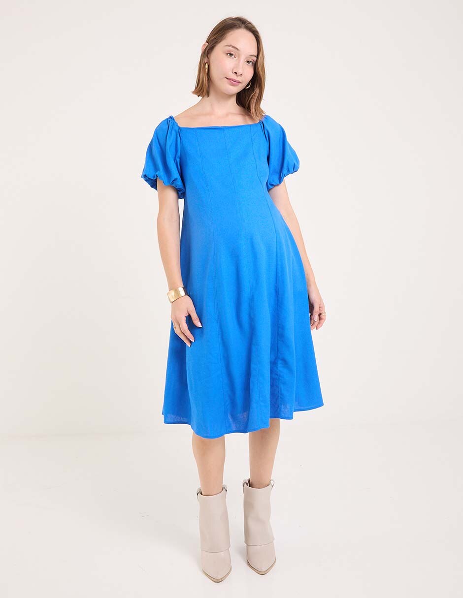 Vestido maternidad midi casual 7