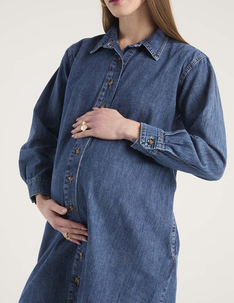 Vestido maternidad arriba de la rodilla casual One To Nine