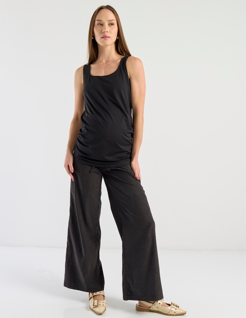 Pantalón maternidad amplio
