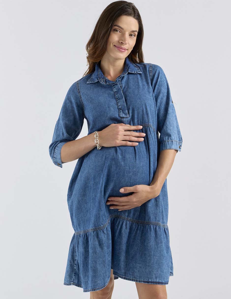 Vestido de maternidad 3/4 casual One To Nine