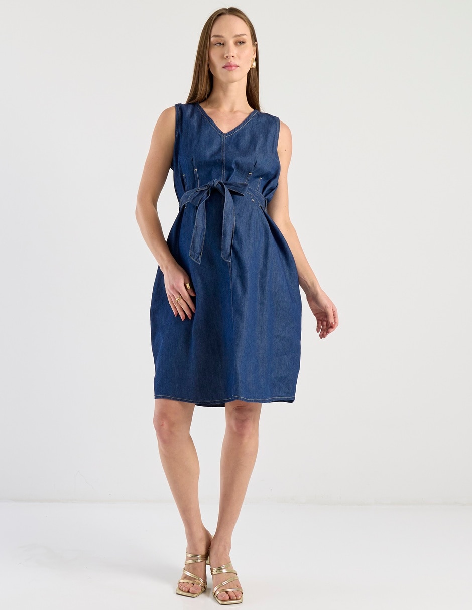 Vestido maternidad arriba de la rodilla casual 1