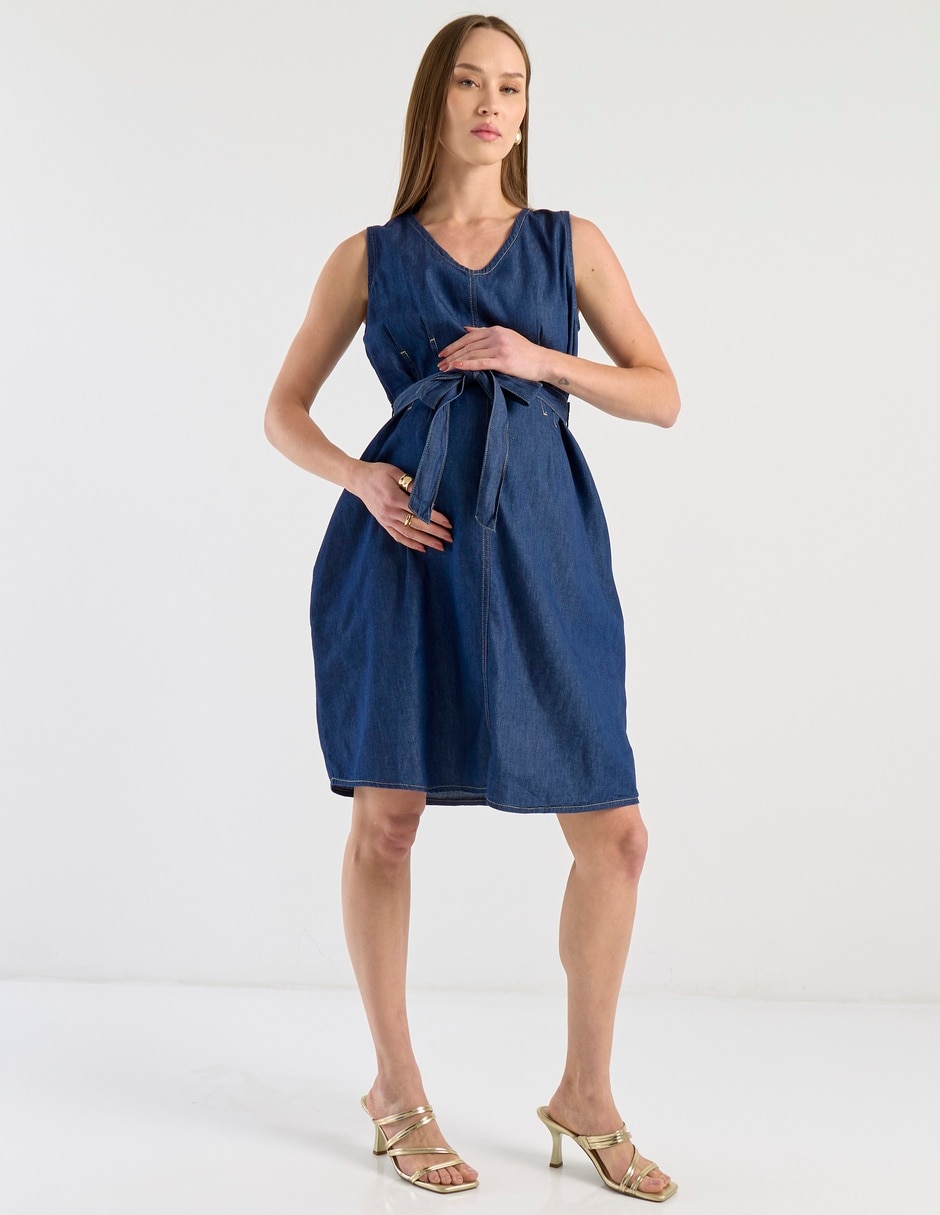 Vestido maternidad arriba de la rodilla casual 8