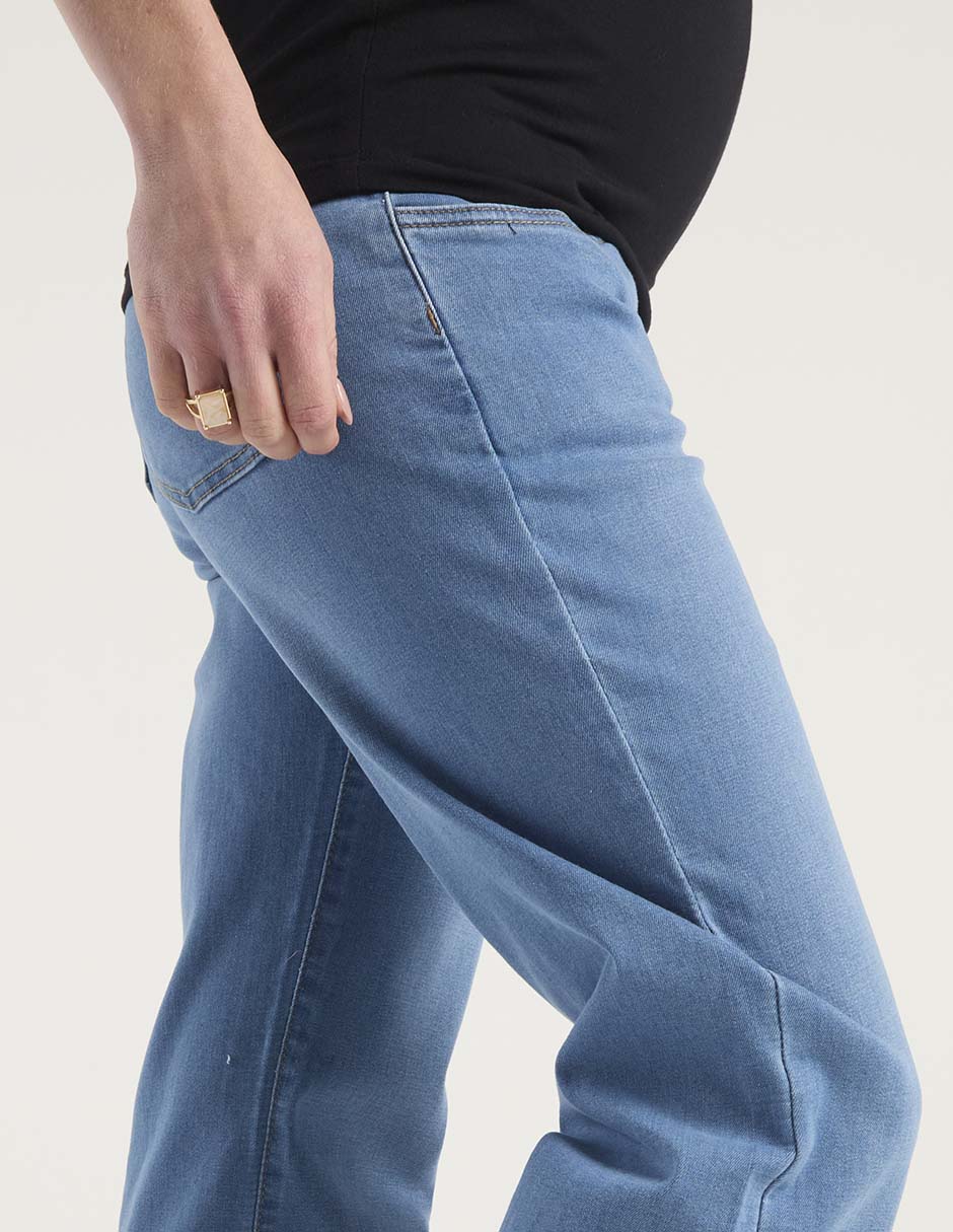 Jeans maternidad straight One To Nine corte cintura alta