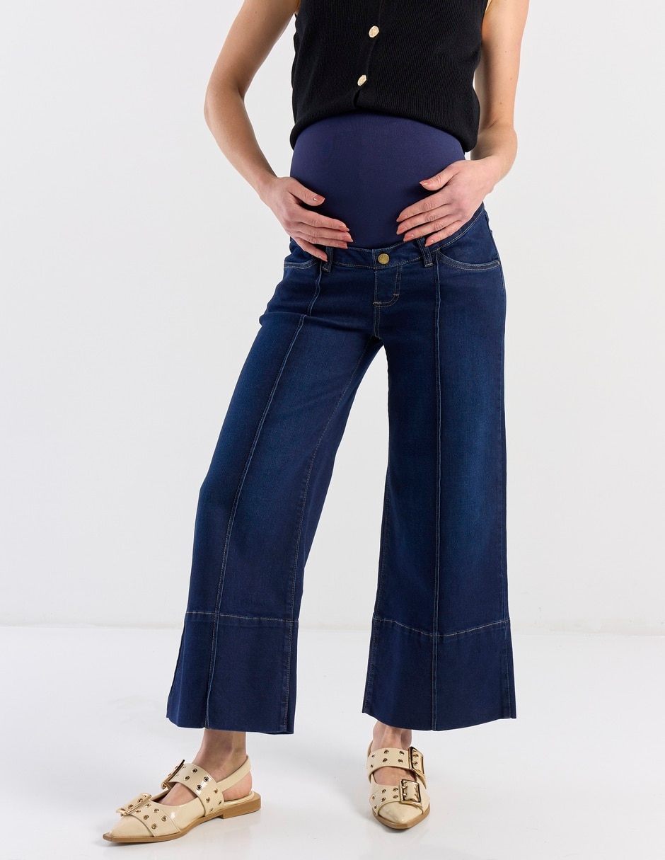 Jeans maternidad relajado One To Nine corte cintura