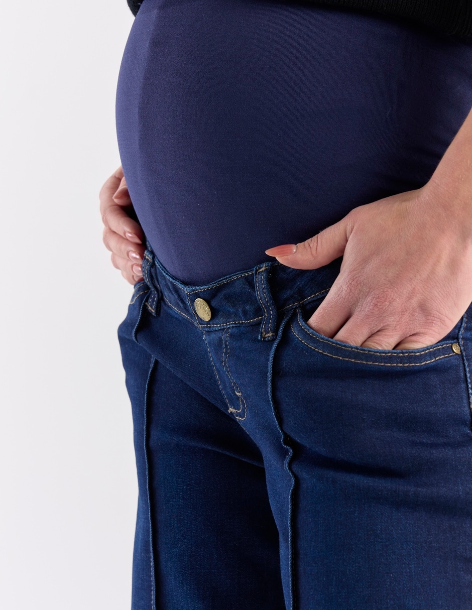 Jeans maternidad relajado One To Nine corte cintura