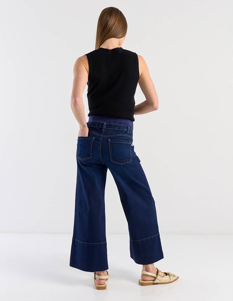 Jeans maternidad relajado One To Nine corte cintura