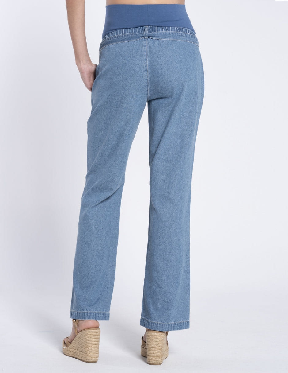 Jeans maternidad relaxed straight Oh Ma! corte cintura alta