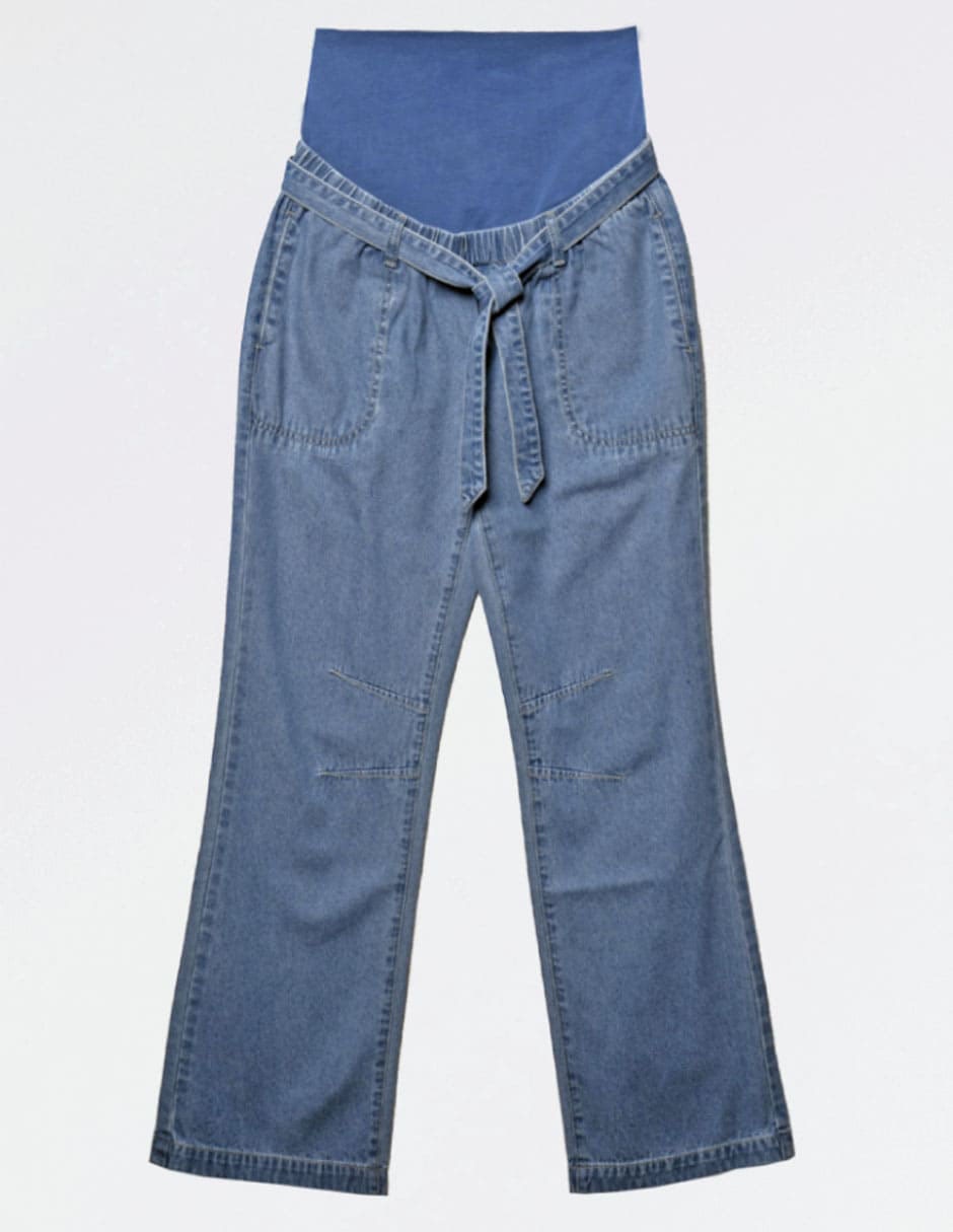 Jeans maternidad relaxed straight Oh Ma! corte cintura alta