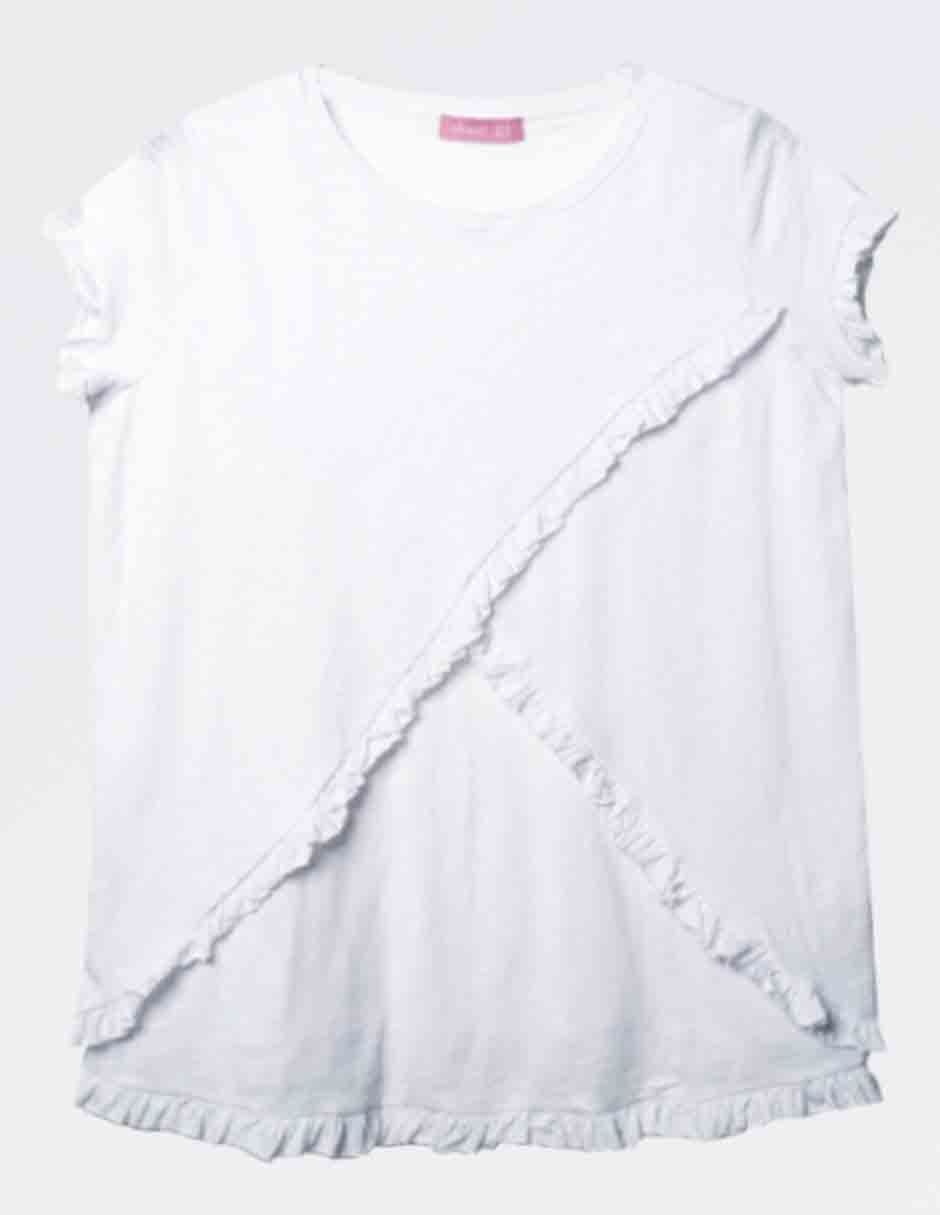 Playera maternidad manga corta Oh Ma! cuello redondo