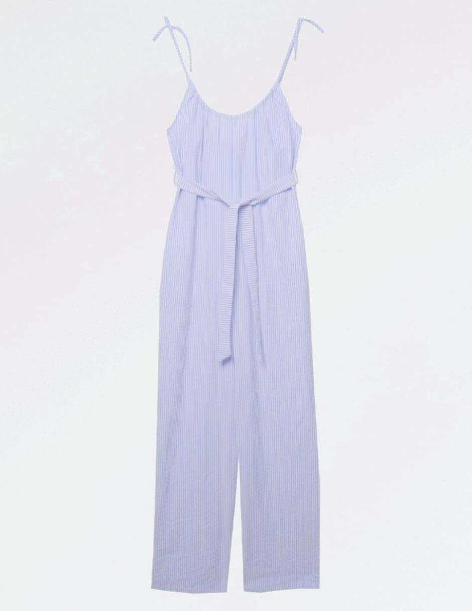 Jumpsuit maternidad casual estampado a rayas