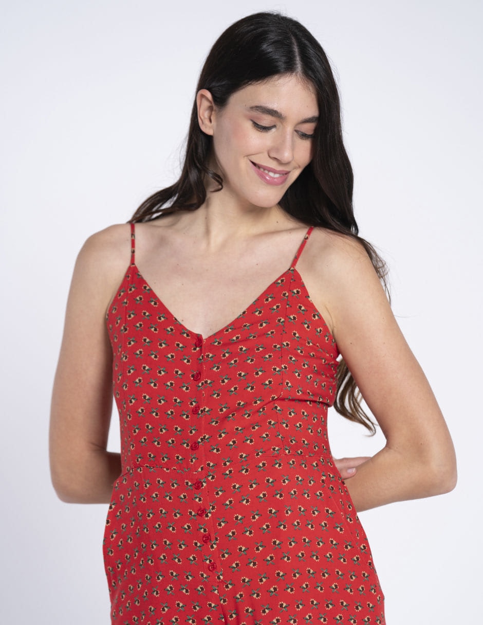 Jumpsuit maternidad casual estampado floral 6