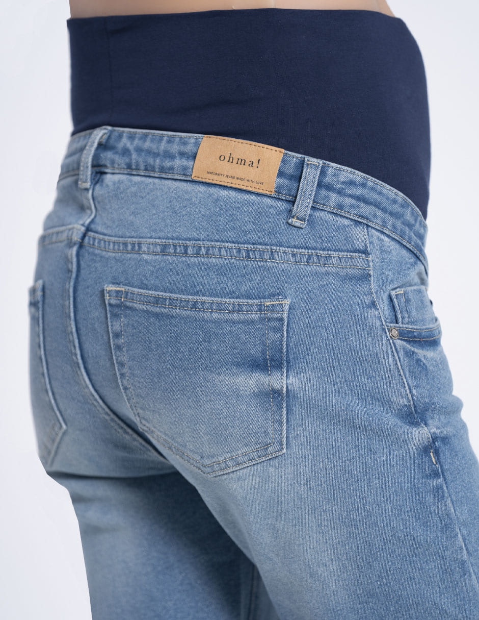 Jeans maternidad straight Oh Ma! corte cadera
