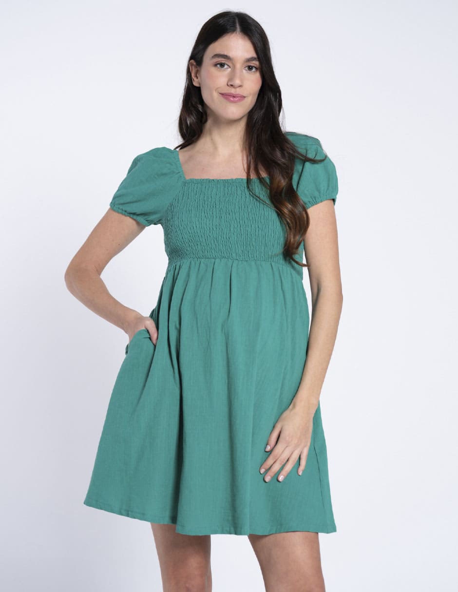 Vestido maternidad corto casual 8