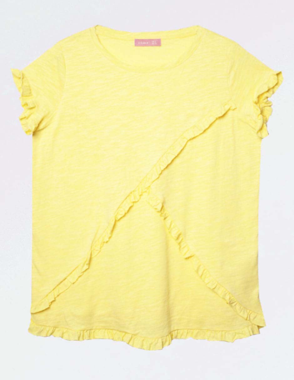 Playera maternidad manga corta cuello redondo 13