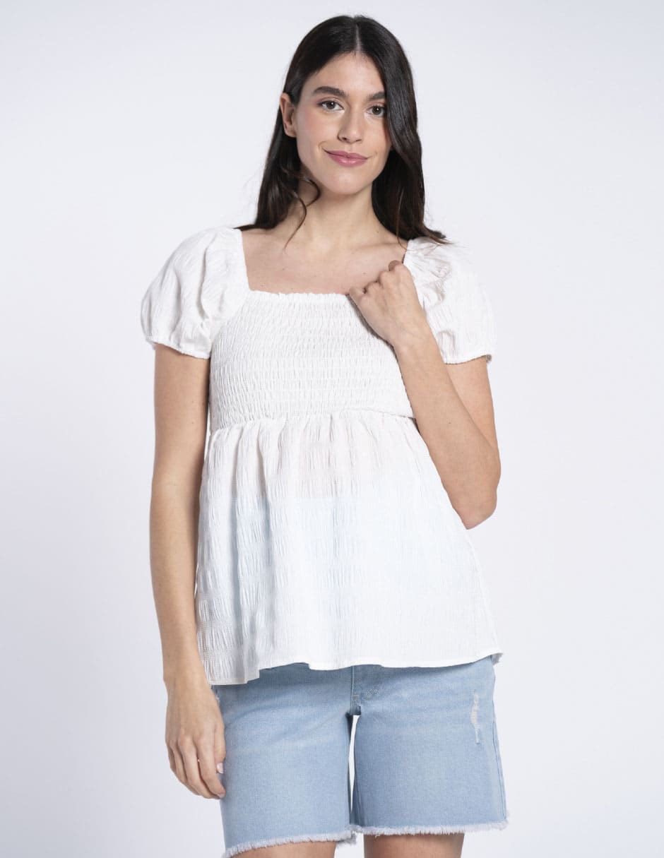 Blusa maternidad Oh Ma! manga corta