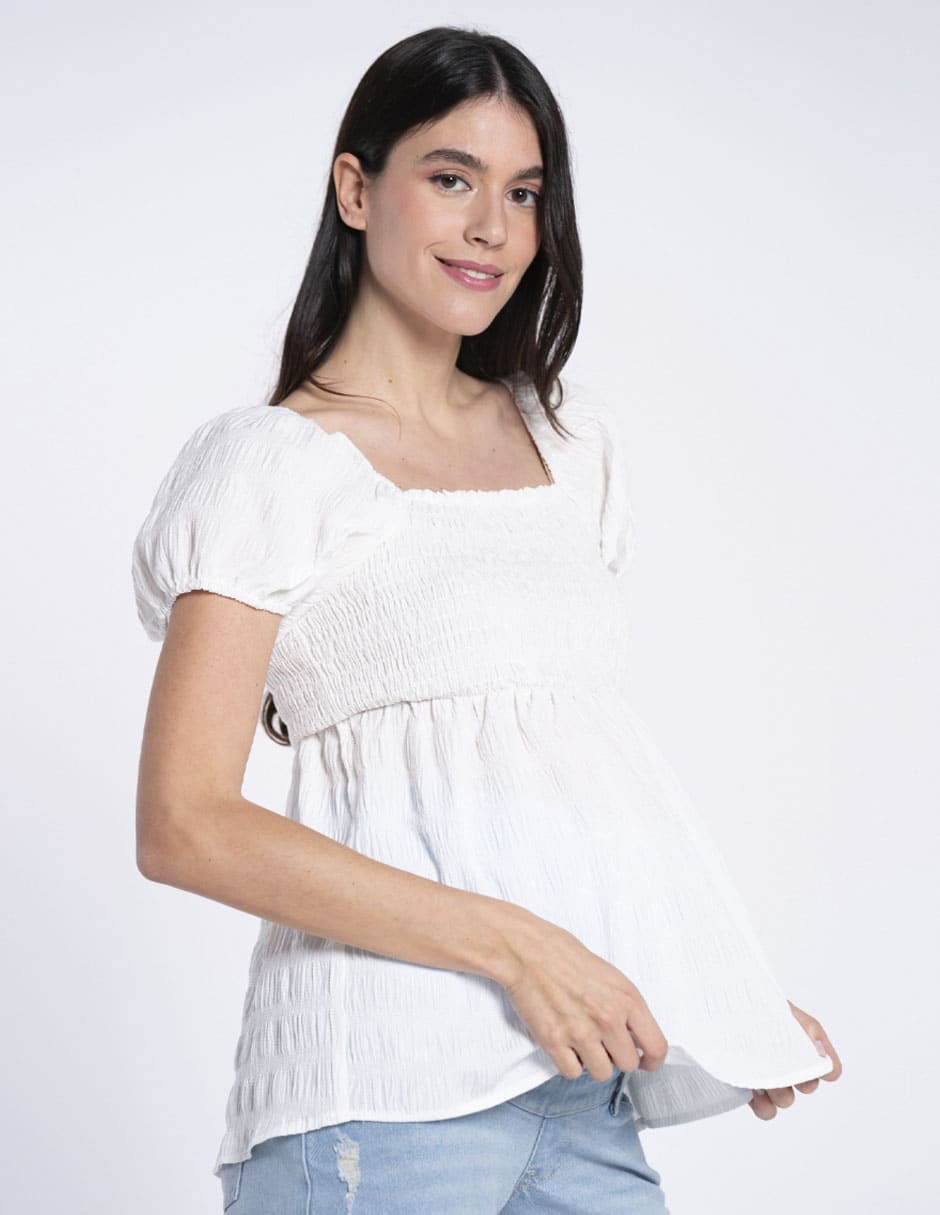Blusa maternidad Oh Ma! manga corta