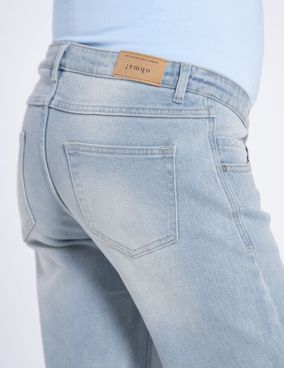 Jeans maternidad straight Oh Ma! corte corte cintura
