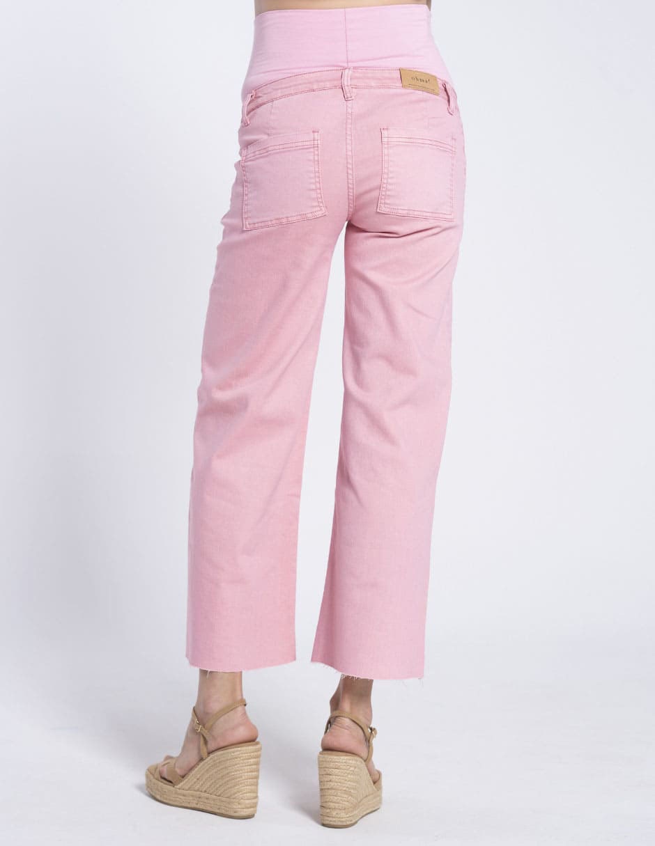 Jeans maternidad capri straight Oh Ma! corte cintura alta