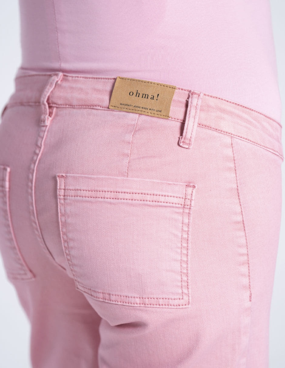 Jeans maternidad capri straight Oh Ma! corte cintura alta