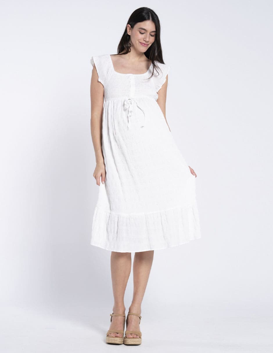 Vestido maternidad 3/4 casual 1