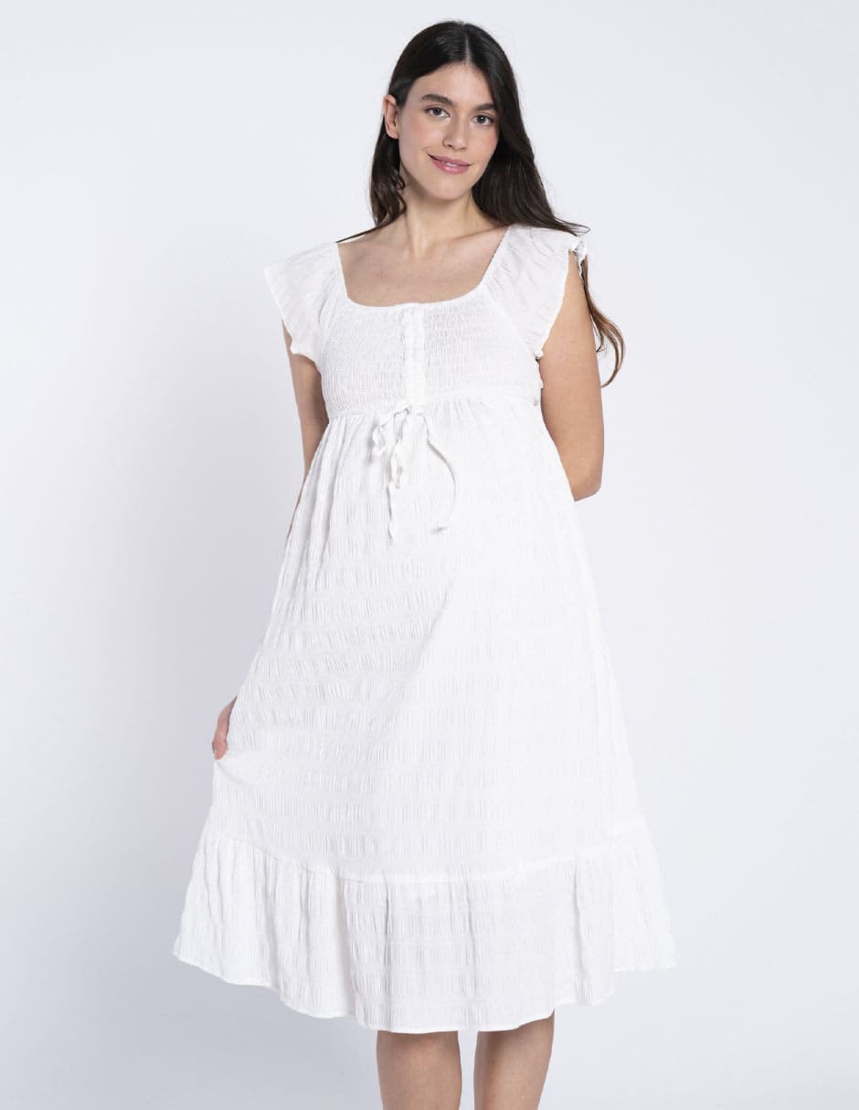 Vestido maternidad 3/4 casual 9