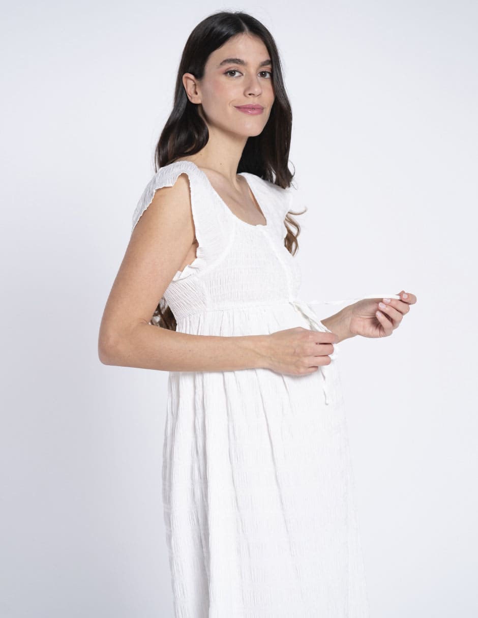 Vestido maternidad 3/4 casual 10