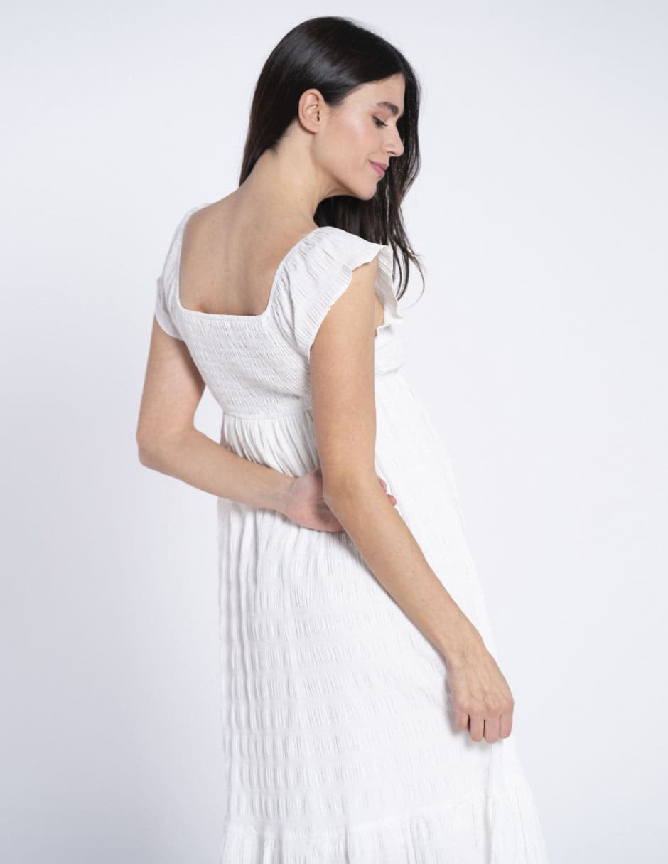 Vestido maternidad 3/4 casual 11