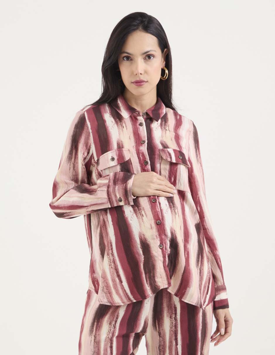 Blusa maternidad manga larga